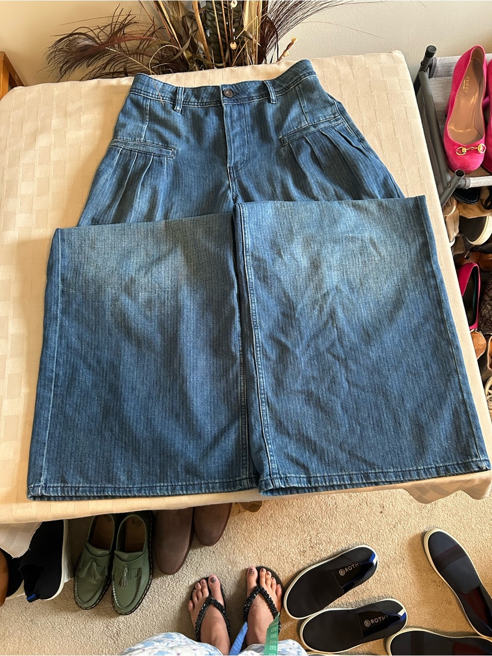 Free People We The Free Charlie High Rise Wide Flare Leg Jean - Picture 4 of 16